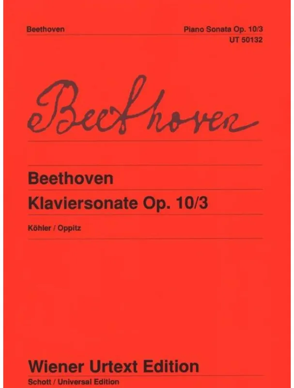 Aktuální Ludwig van Beethoven Piano Sonata - D major Op. 10/3 (noty na klavír)