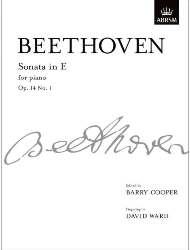 Ludwig van Beethoven Piano Sonata In E Op.14 No.1 (noty na klavír) Ihned K Objednání