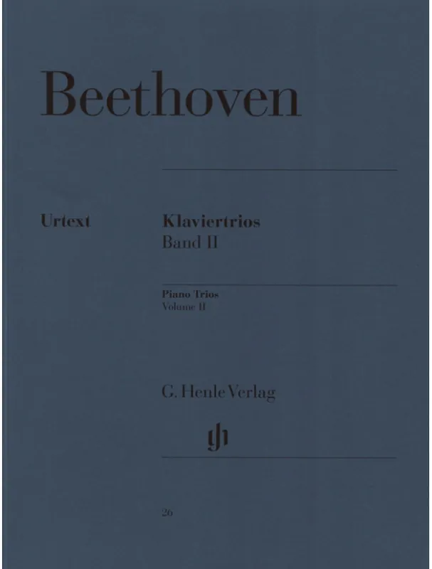 Ludwig van Beethoven Piano Trios II (noty na housle, violoncello, klavír) Rychlé Dodání