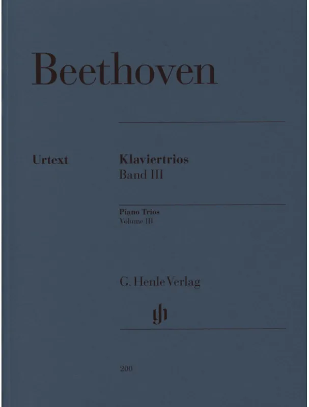 Ludwig van Beethoven Piano Trios III (noty na housle, violoncello, klavír) Časově Omezené