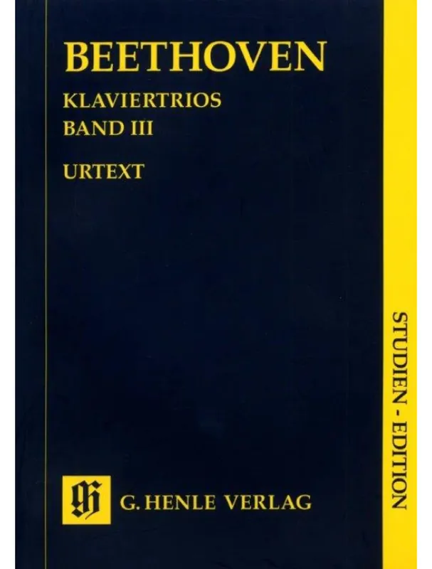 Ověřený Ludwig van Beethoven Piano Trios, Volume III (noty na housle, violoncello, klavír, partitura)