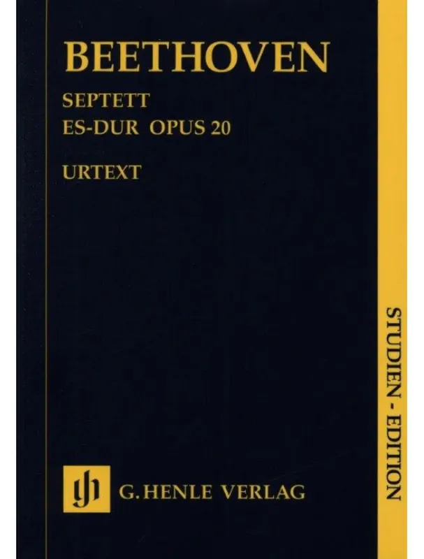 Nízká Cena Ludwig van Beethoven Septet E flat major op. 20 (noty pro klarinet, fagot, lesní roh, smyčce, partitura)