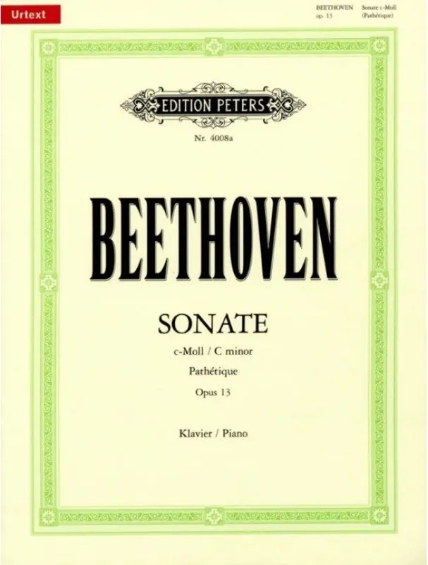 Ludwig van Beethoven Sonata In C Minor Op.13 (noty na klavír) Cenová Bomba