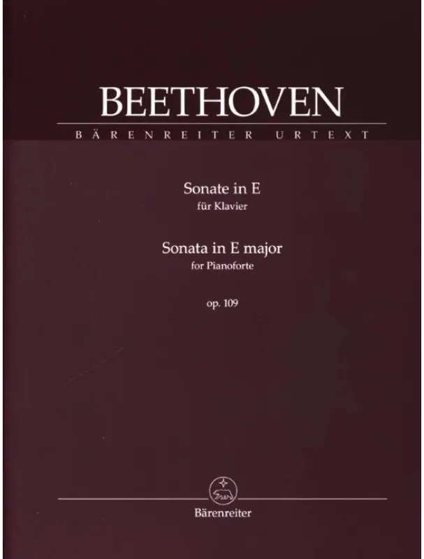 Víkendová Akce Ludwig van Beethoven Sonata In E major op. 109 (noty na klavír)