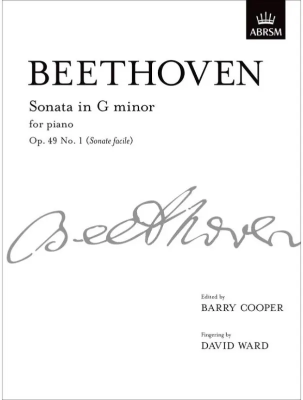 Ludwig van Beethoven Sonata In G Minor Op.49 No.1 from Vol. I (noty na klavír) Super Cena