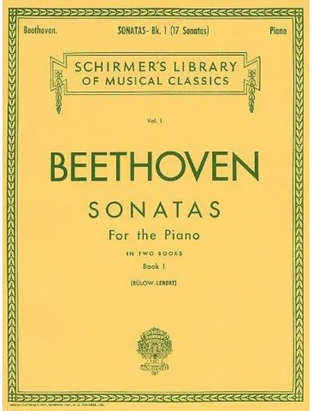 Ludwig Van Beethoven Sonatas For The Piano Book I (noty na sólo klavír) Rychlé Dodání