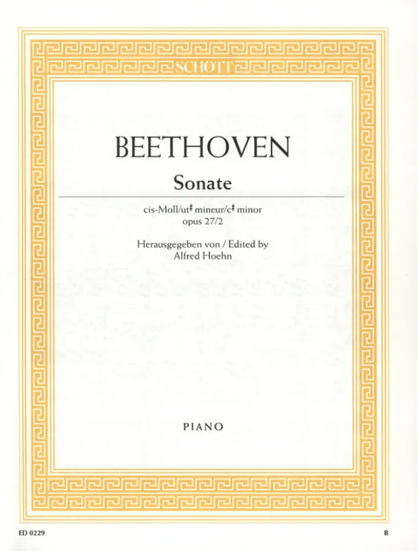 Ludwig van Beethoven Sonate 14 Cis Opus 27/2 - Mondschein (noty na klavír) Super Cena