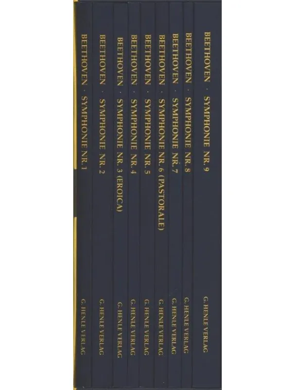 Ludwig van Beethoven The Symphonies - 9 Volumes in a Slipcase (noty, partitura) Top Prodej