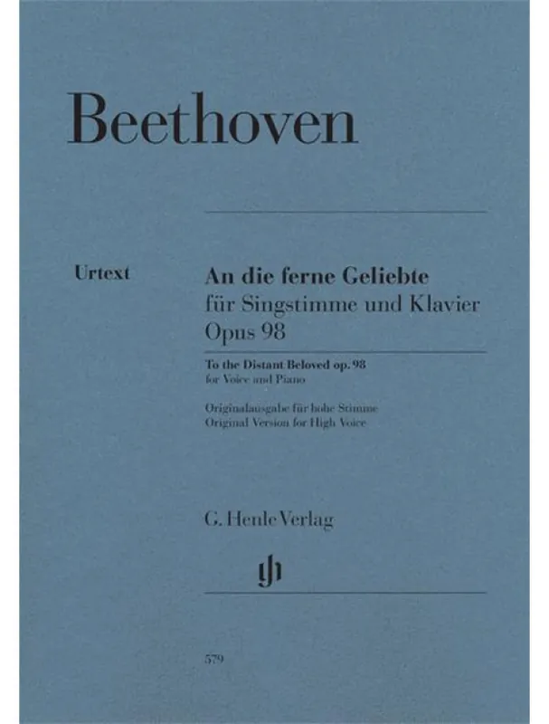 Koupit Online Ludwig van Beethoven To the Distant Beloved, Op. 98 (noty na zpěv, klavír)