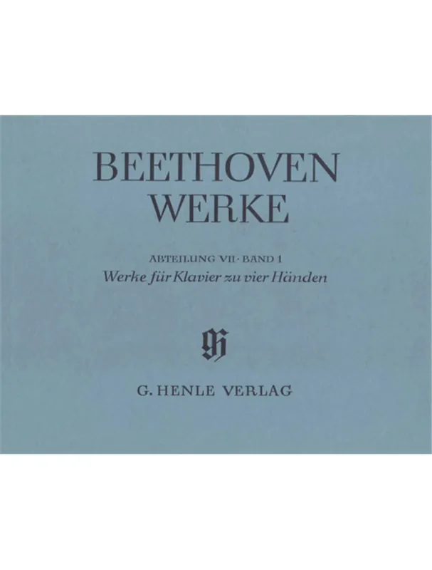 Novinka Ludwig van Beethoven Works For Piano Four-hands, series VII Volume 1 (noty na čtyřruční klavír)