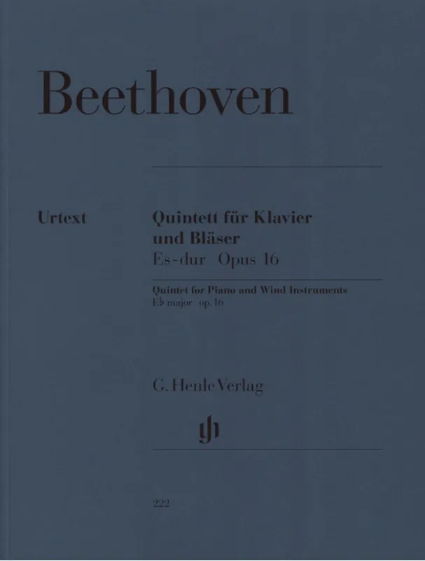Výprodej Ludwig van Beethoven Quintet E flat major op. 16 (noty na housle, violu, violoncello, klavír)