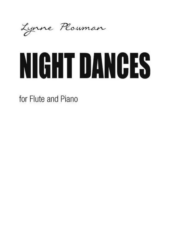 Lynne Plowman Night Dances (noty na příčnou flétnu, klavír) Top Prodej