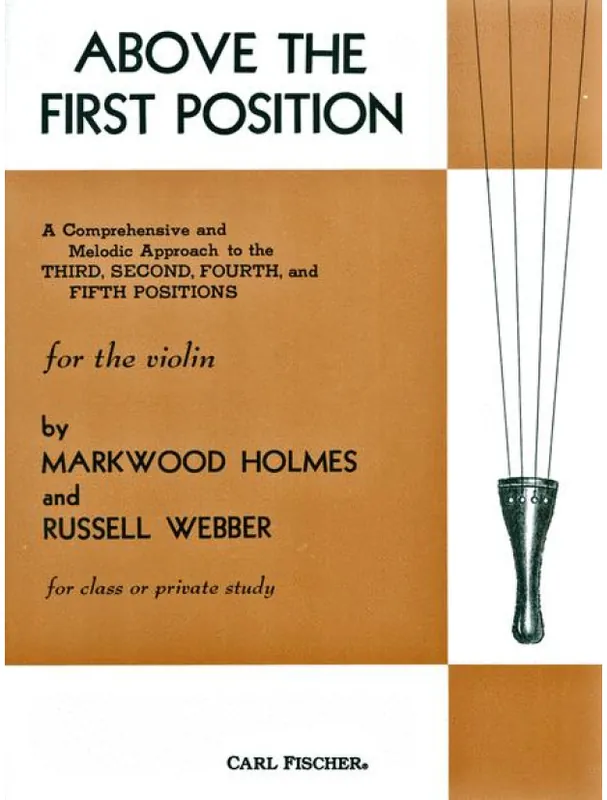 Horká Nabídka M. Holmes; R. Webber Above The First Position (noty na housle)