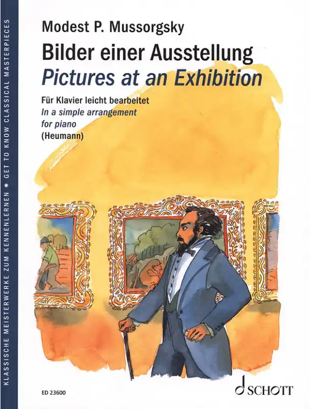 M.P. Musorgskij Pictures at an Exhibition / Obrázky z výstavy (noty na snadný klavír) Expresní Doručení