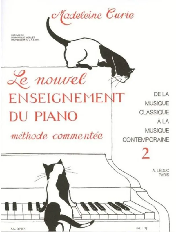 Madeleine Curie Le Nouvel Enseignement du Piano Vol.2 (noty na klavír) Zlevněný