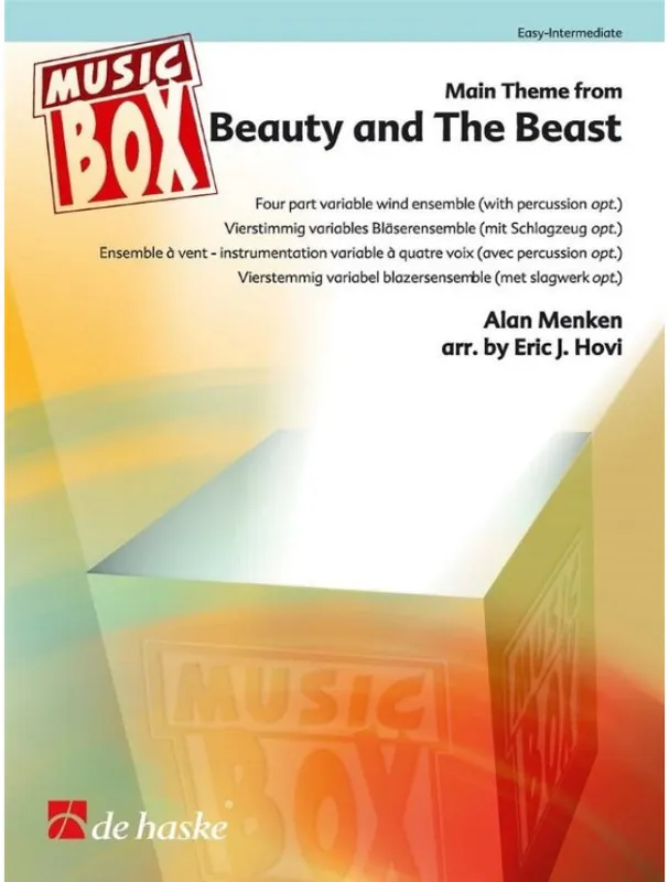 Horká Nabídka Main Theme from Beauty and the Beast (noty pro 4-členný flexibilní orchestr, perkuse, party, partitura)