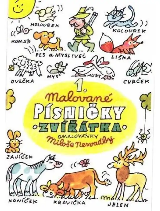 Malované písničky 1 - omalovánky Miloše Nesvadby Nejprodávanější