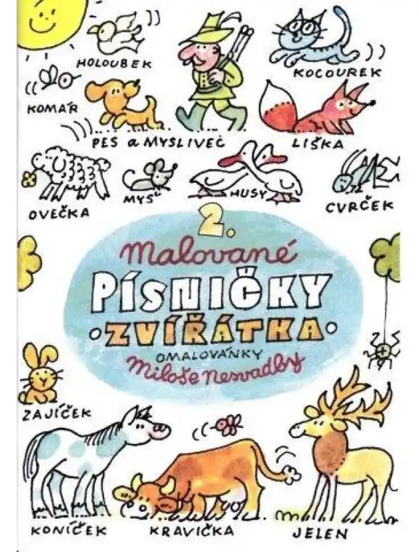 Levný Malované písničky 2 - omalovánky Miloše Nesvadby