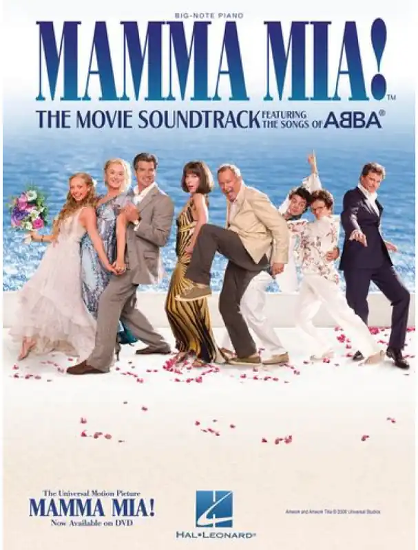 Top Prodej Mamma Mia! The Movie Soundtrack Featuring The Songs Of Abba - Big Note Piano (velké noty, sólový klavír)
