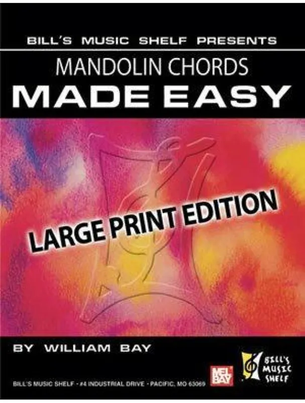 Mandolin Chords Made Easy, Large Print Edition (akordy na mandolínu) Pouze Dnes