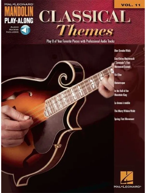 Mandolin Play-Along 11 Classical Themes (noty, tabulatury na mandolínu) (+audio) Výprodej