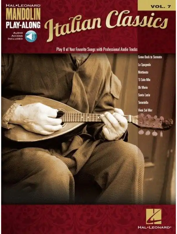 Autentický Mandolin Play-Along 7 Italian Classics (noty, tabulatury na mandolínu) (+audio)
