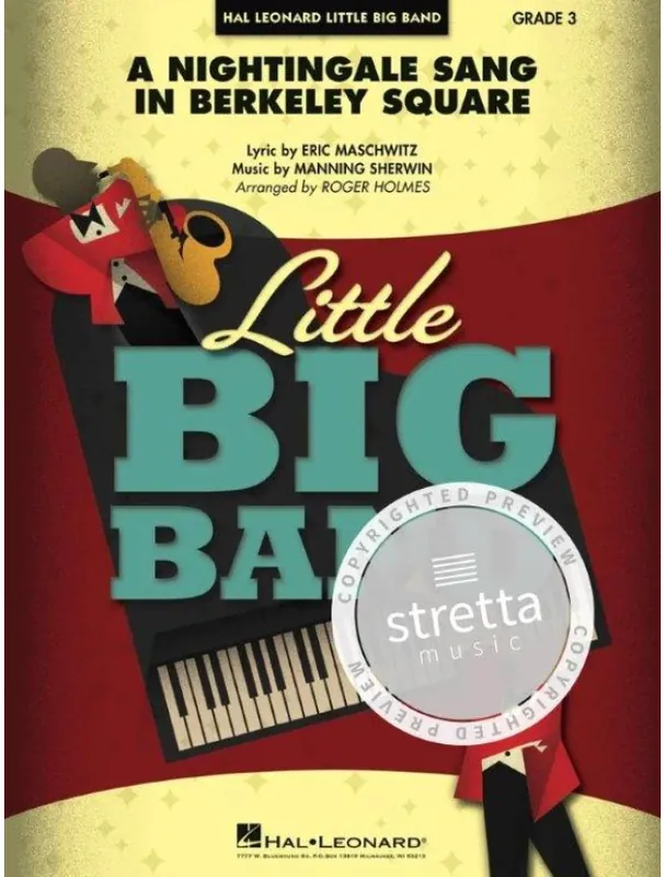 Must-Have Manning Sherwin A Nightingale Sang in Berkeley Square (noty pro malý jazzový big band, party, partitura)