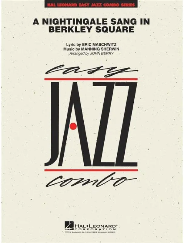 Manning Sherwin A Nightingale Sang in Berkeley Square (snadné noty pro jazzové kombo, party, partitura) Nakupujte Hned