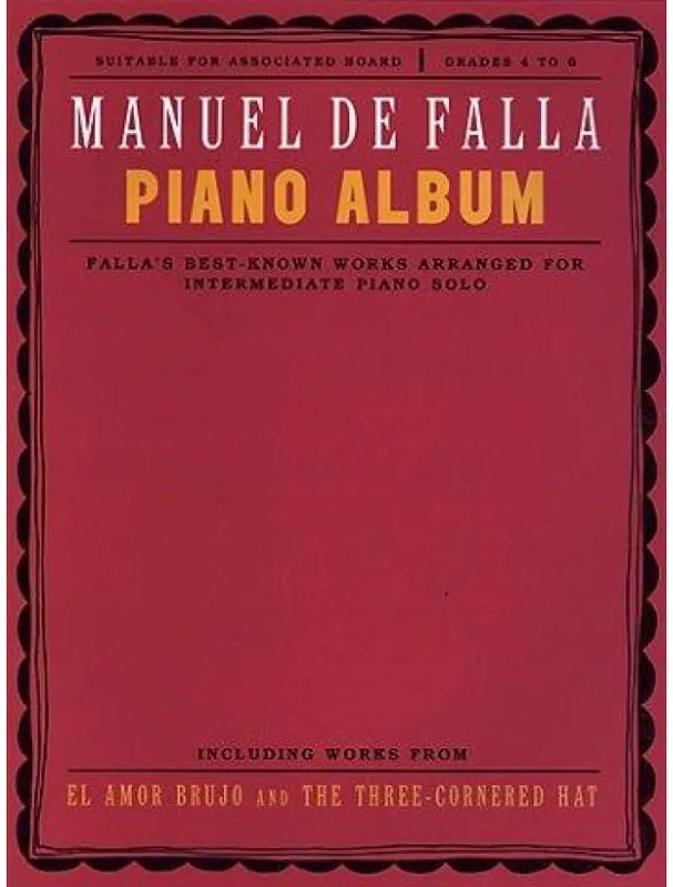 Manuel De Falla Piano Album (noty na sólo klavír) Akční Nabídka