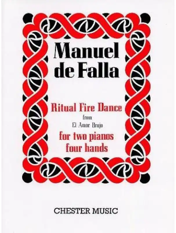 Manuel De Falla Ritual Fire Dance (El Amor Brujo) For 2 Pianos (noty na čtyřruční klavír) Značkový