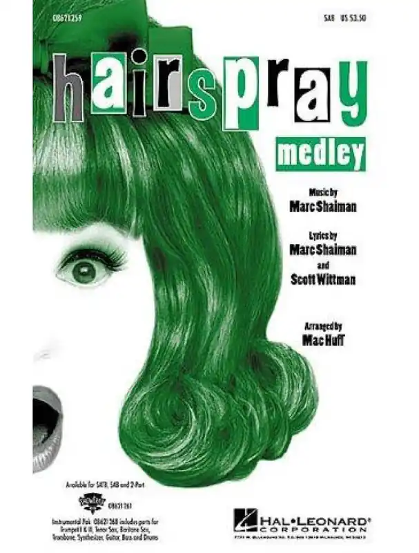 Marc Shaiman Hairspray Medley (noty na sborový zpěv SAB, klavír) - SADA 5 ks Objednat Nyní