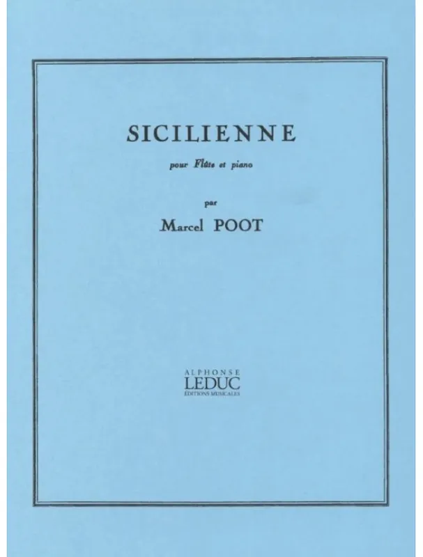 Marcel Poot Sicilienne (noty na příčnou flétnu, klavír) Nejlepší Volba