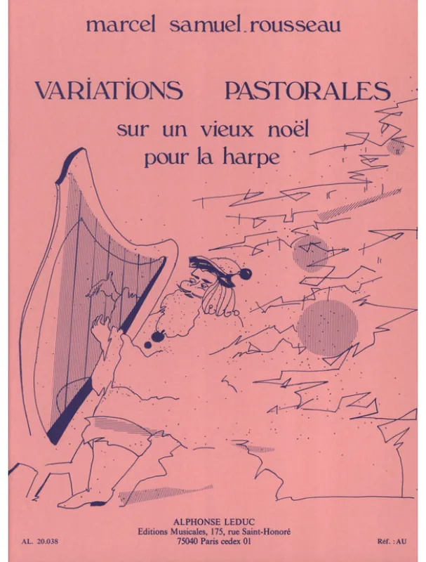 Marcel Samuel-Rousseau Variations Pastorales Sur Un Vieux - Noel For Harp (noty na harfu) Časově Omezené