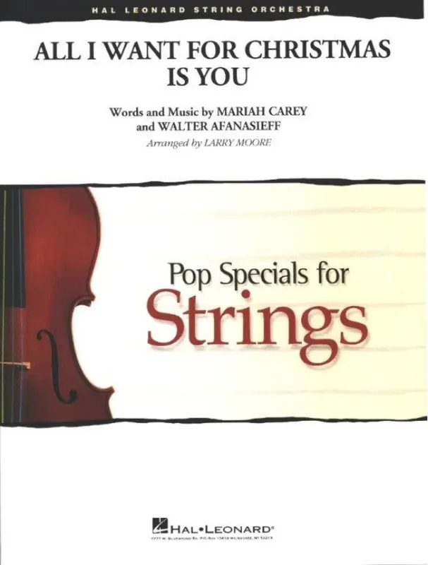 Tovární Cena Mariah Carey All I Want For Christmas Is You (noty pro smyčcový orchestr, party, partitura)