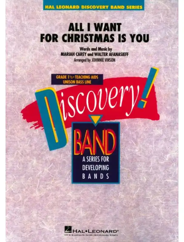 Dokud Zásoby Vydrží Mariah Carey All I Want for Christmas Is You (snadné noty, koncertní orchestr, party, partitura)