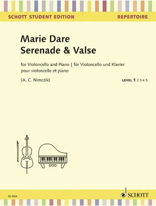 Bezpečná Platba Marie Dare Serenade & Valse (noty na violoncello, klavír)