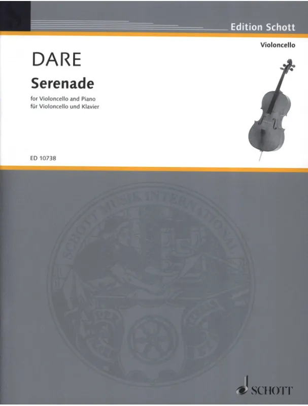 Vysoce Kvalitní Marie Dare Serenade (noty na violoncello, klavír)