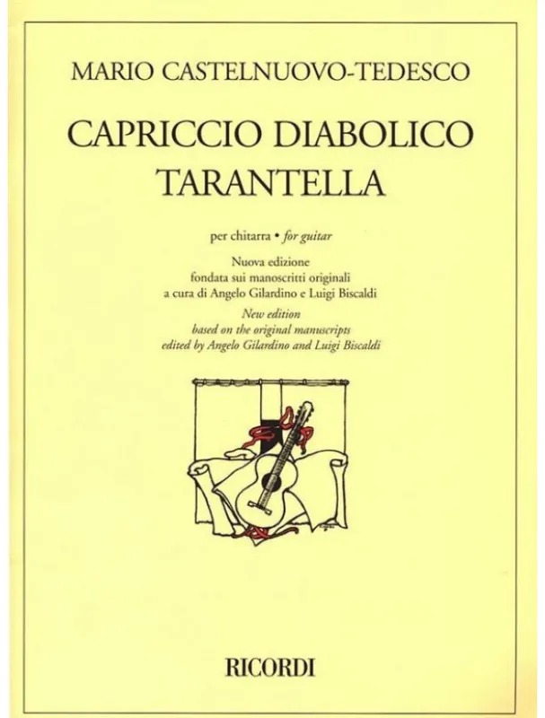 Mario Castelnuovo-Tedesco Capriccio Diabolico - Tarantella (noty na kytaru) Výprodej
