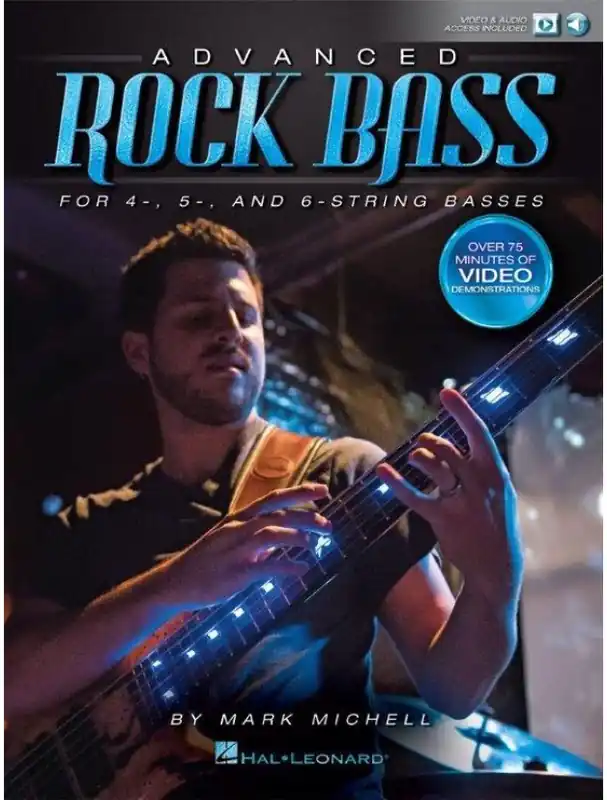 Mark Michell Advanced Rock Bass for 4-, 5- and 6-String Basses (noty, tabulatury na baskytaru)(+audio+video) Akce