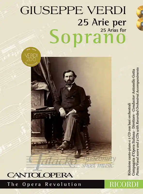 25 Arias for Soprano + CD Nízká Cena