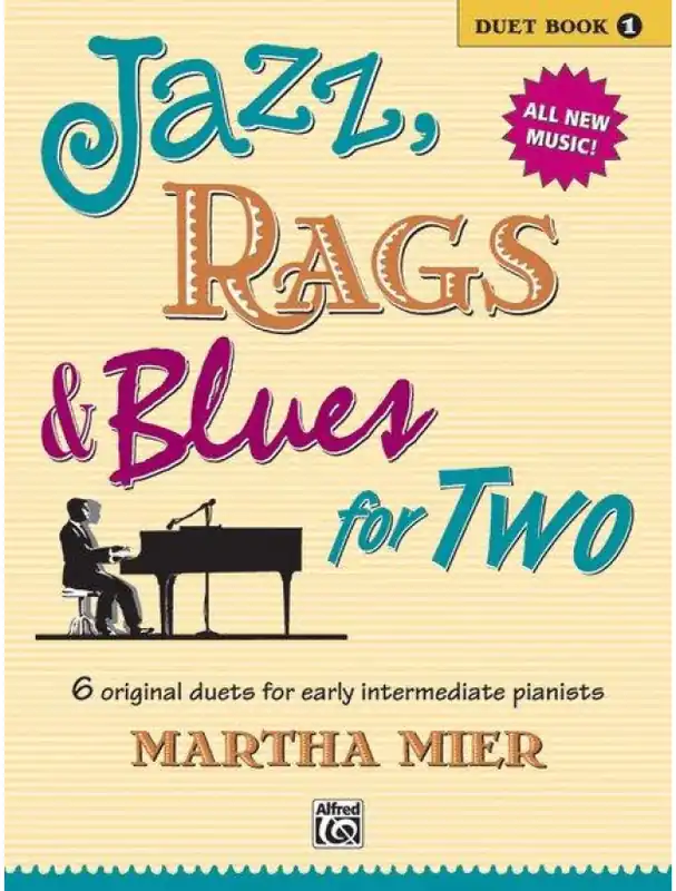 Martha Mier Jazz, Rags & Blues for Two Book 1 (noty na čtyřruční klavír) Nejprodávanější