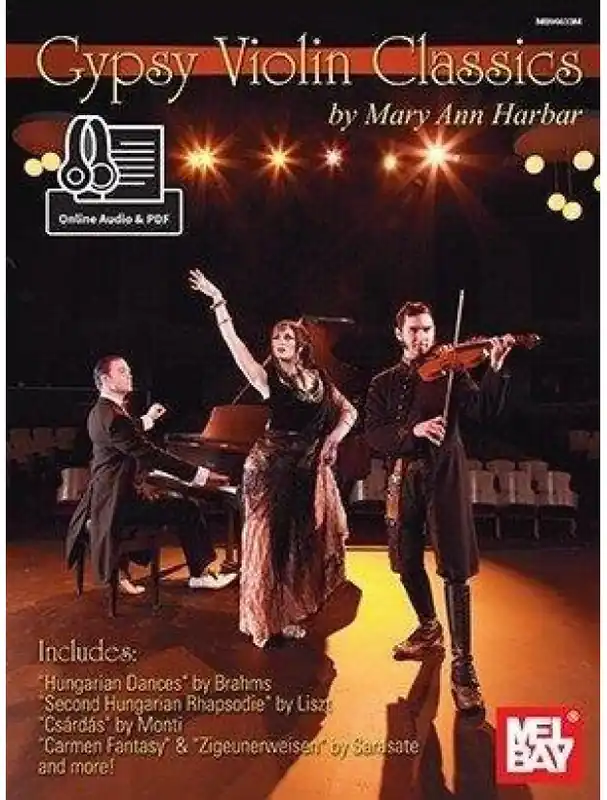 Akční Cena Mary Ann Harbar Gypsy Violin Classics (noty na housle, klavír) (+audio)