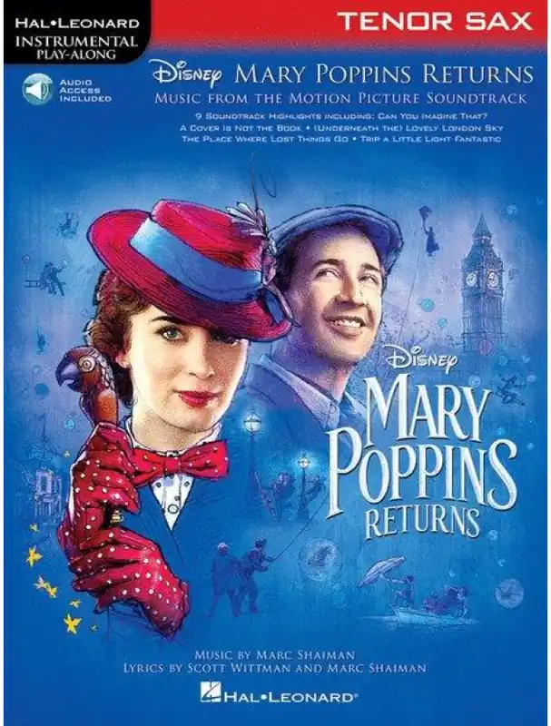 Mary Poppins Returns (noty na tenorsaxofon) (+audio) Super Cena