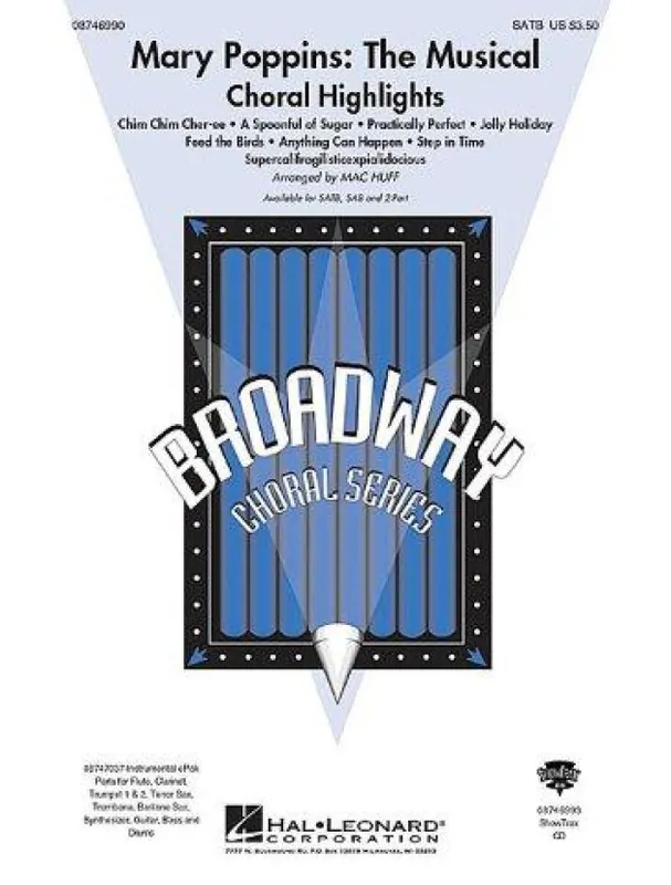 Nejlepší Cena Mary Poppins The Musical - Choral Highlights (SATB) (noty pro sborový zpěv) - SADA 5 ks