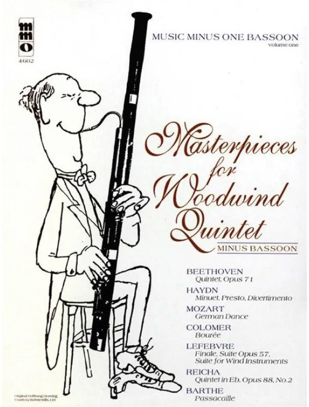 Masterpieces for Woodwind Quintet Volume 1 (noty na fagot)(+audio) Časově Omezené