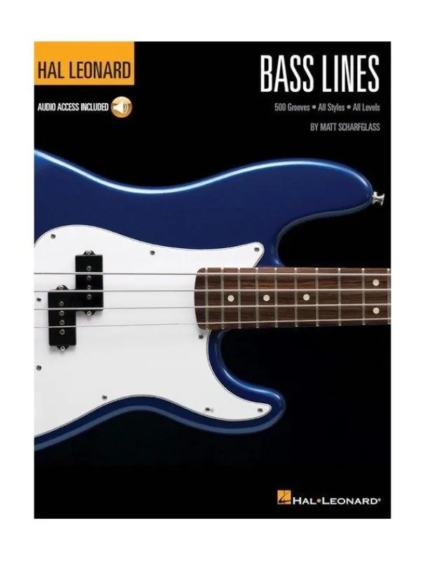 Matt Scharfglass Bass Lines - Hal Leonard Bass Method (noty, tabulatury na baskytaru) (+audio) Výprodej