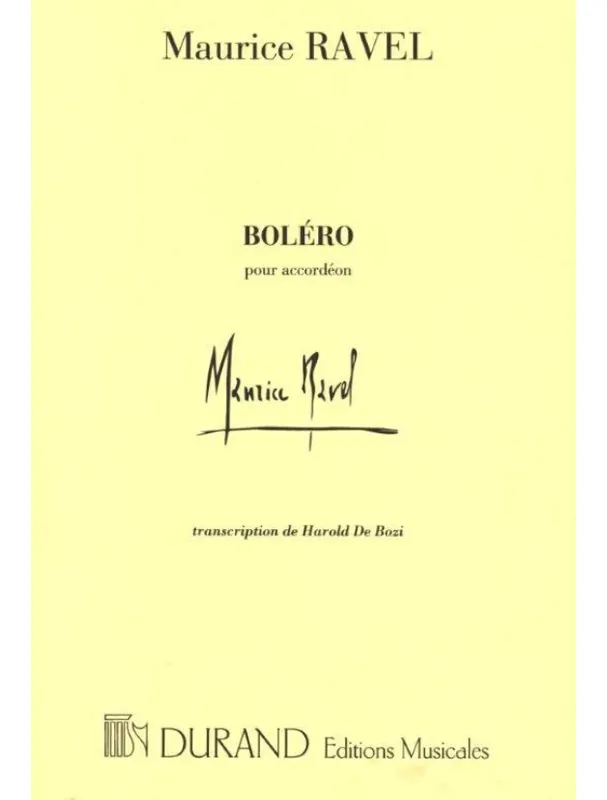 Aktuální Maurice Ravel Boléro (noty na akordeon)