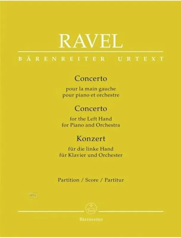 Akční Cena Maurice Ravel Concerto for the Left Hand (noty, partitura)