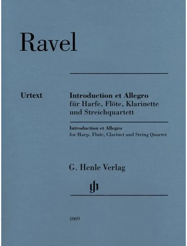 Maurice Ravel Introduction et Allegro (noty harfu, příčnou flétnu, klarinet, smyčcový kvartet) Oblíbený