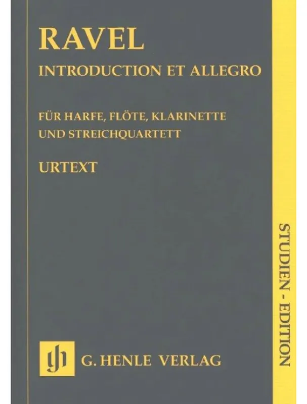 Maurice Ravel Introduction et Allegro (noty, partitura) Originální